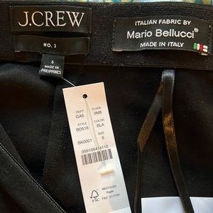 J Crew NWT No. 3 Black Luxe Knit Pencil Skirt in Italian Ponte |